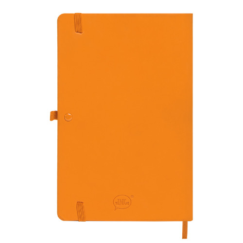 Бизнес-блокнот SILKY, формат А5, в клетку (оранжевый)