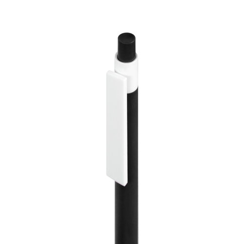 Ручка шариковая RETRO, пластик (черный, белый)