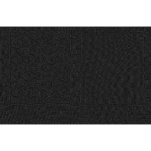 Плед LYKKE MIDI, черный, шерсть 30%, акрил 70%, 150*200 см (черный)
