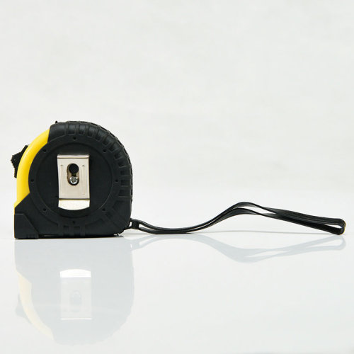 Рулетка GRADE с металлическим клипом 5 м., желтая, пластик (черный, желтый)