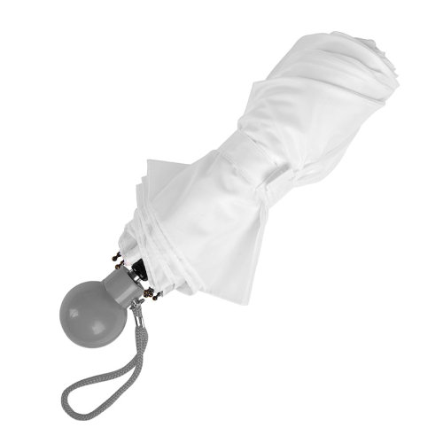 Зонт складной FANTASIA, механический (белый, серый)
