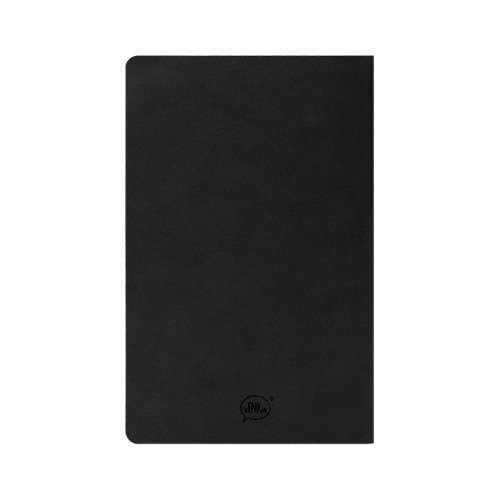 Бизнес-блокнот ALFI, A5, черный, мягкая обложка, в линейку (черный)