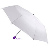 Зонт складной FANTASIA, механический (белый, фиолетовый)