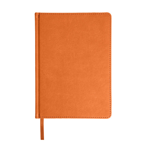 Ежедневник недатированный Bliss,  формат А5, в линейку (оранжевый)