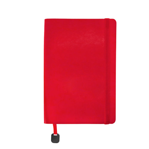 Ежедневник недатированный Boomer, А5,  красный, кремовый блок, без обреза (красный)