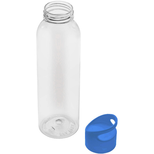 Бутылка для воды BINGO 630мл. Прозрачная с голубым 6071.20.12