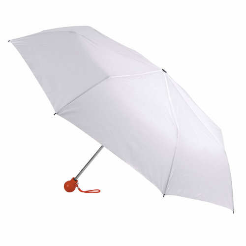 Зонт складной FANTASIA, механический (белый, светло-коричневый)