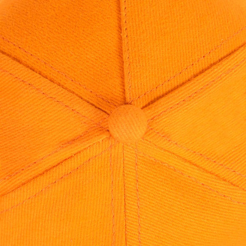 Бейсболка PREMIUM S, 5 клиньев, металлическая застежка (оранжевый)
