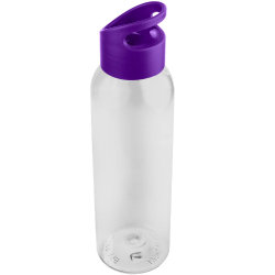 Бутылка для воды BINGO 630мл. Прозрачная с фиолетовым 6071.20.11