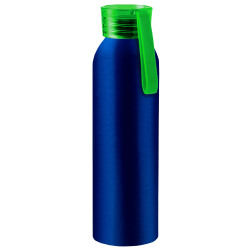 Бутылка для воды VIKING BLUE 650мл. Синяя с салатовой крышкой 6140.15