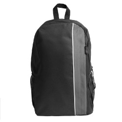 Рюкзак PLUS, чёрный/серый, 44 x 26 x 12 см, 100% полиэстер 600D (черный, серый)