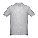 Рубашка-поло мужская ADAM 195 (серый меланж)