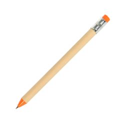 Ручка шариковая N12, рециклированный картон (оранжевый)