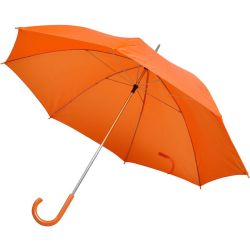 Зонт-трость с пластиковой ручкой, механический; оранжевый; D=103 см; 100% полиэстер 190 T (оранжевый)